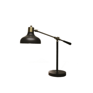 black metal lamp